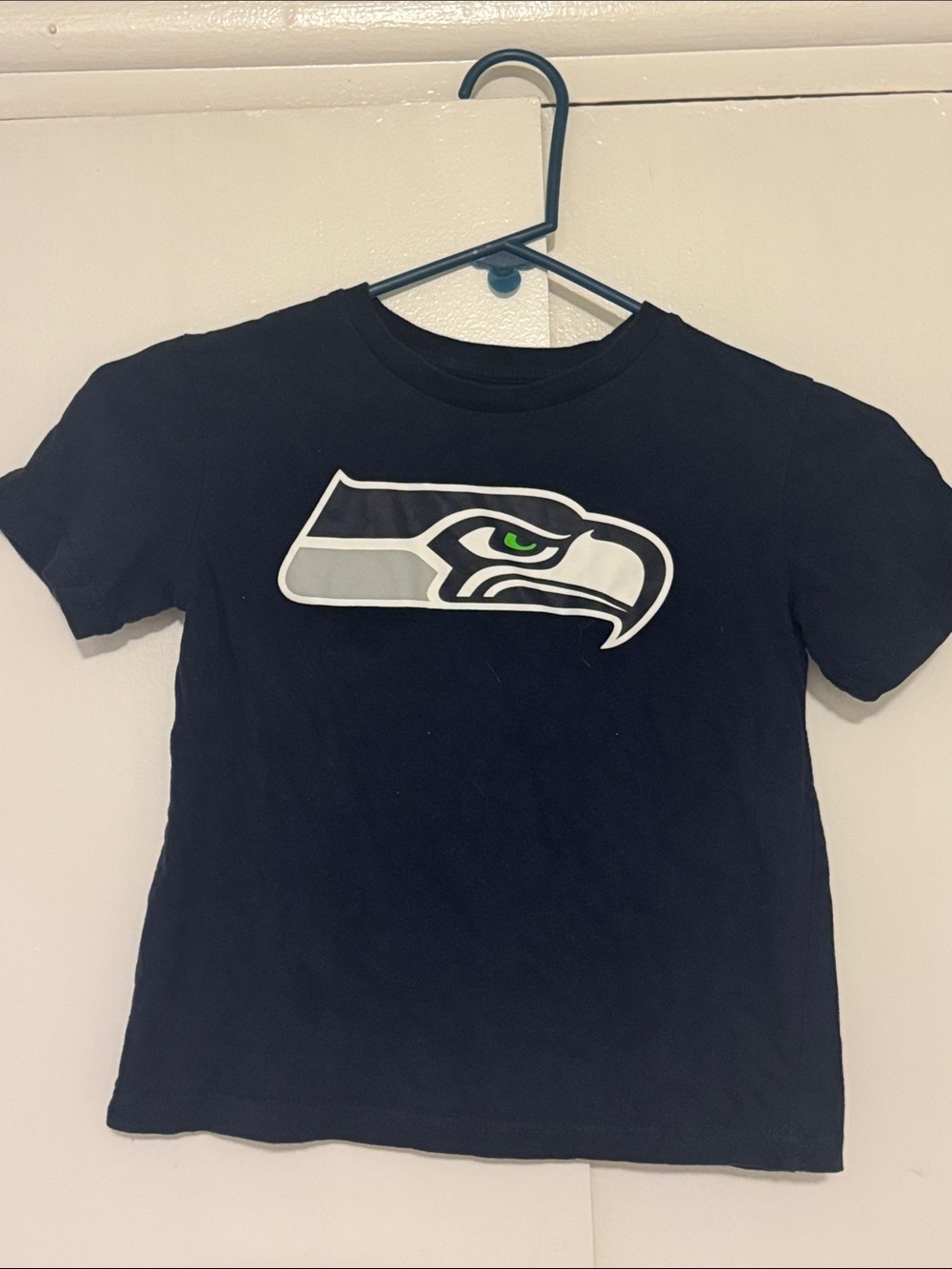 Seattle Seahawks Kids Navy Logo T-Shirt